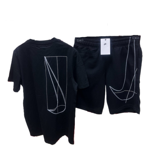 Мъжки спортен къс комплект Nike Performance Shorts + T-shirt Black