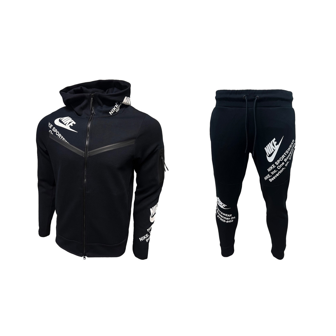 Blue and deals black nike tracksuit