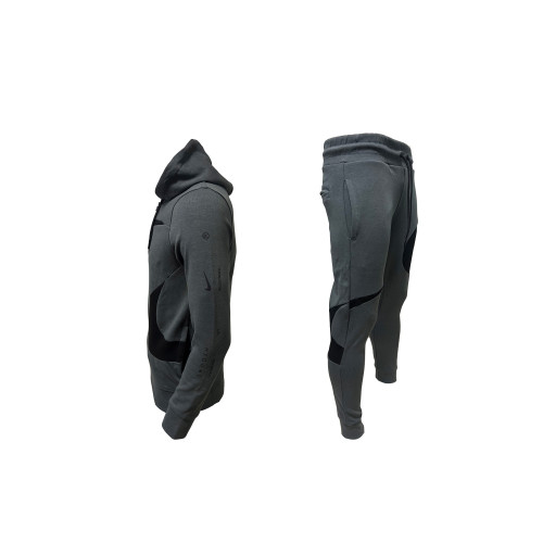 Nike Swoosh Tracksuit Dark Grey Black