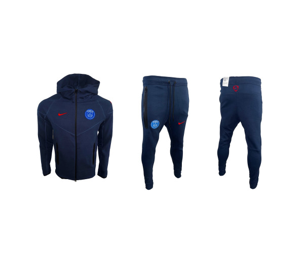  Мъжки спортен екип Nike Tech Fleece Paris Saint Gremain Dark Blue