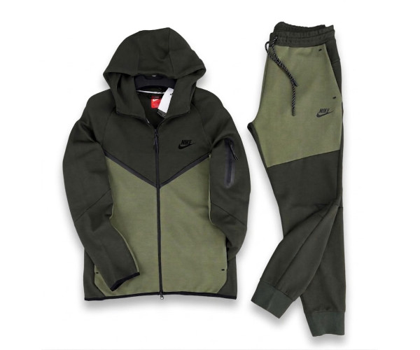  Мъжки спортен екип Nike Tech Fleece Army Green
