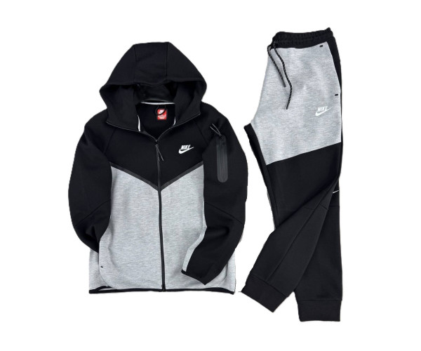  Мъжки спортен екип Nike Tech Fleece Grey black