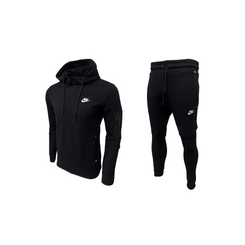  Nike Sweatshirt + Pants Tech Fleece Black New