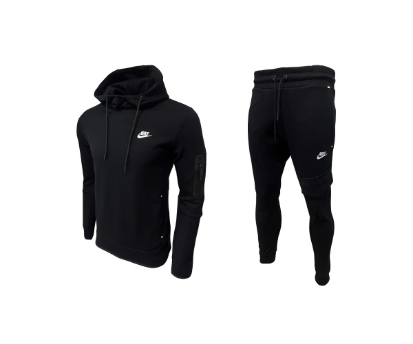 Мъжки спортен екип Nike Sweatshirt + Pants Tech Fleece Black New
