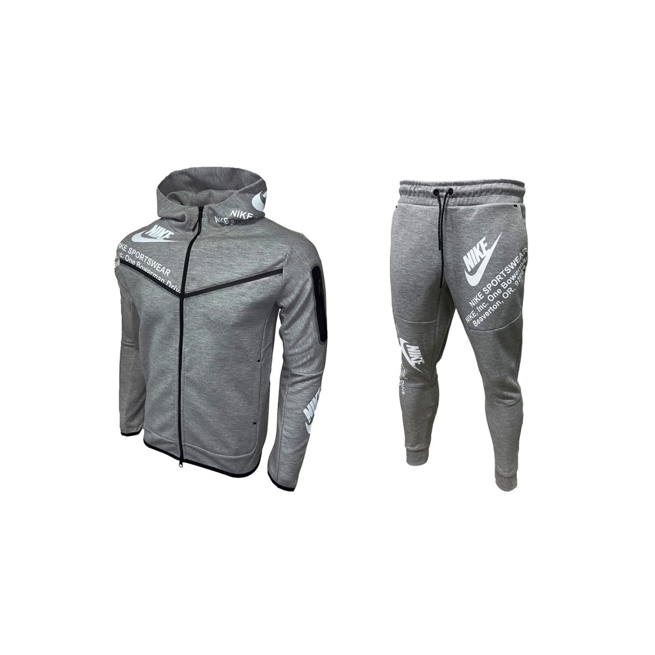 Мъжки спортен екип Nike Tracksuit Tech Fleece Light Grey NEW MODEL