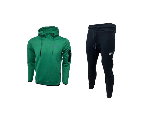  Nike Sweatshirt + Pants Tech Fleece Green Dark Blue New