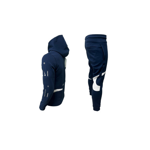 Мъжки спортен екип Nike Swoosh Tracksuit Dark Blue White