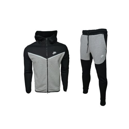  Nike Tracksuit Tech Fleece Black & Light Grey