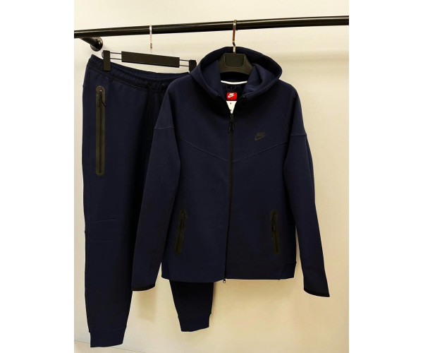 Мъжки спортен екип Nike Tracksuit Tech Fleece Dark Blue New Model