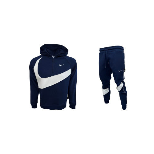 Nike Swoosh Tracksuit Dark Blue White