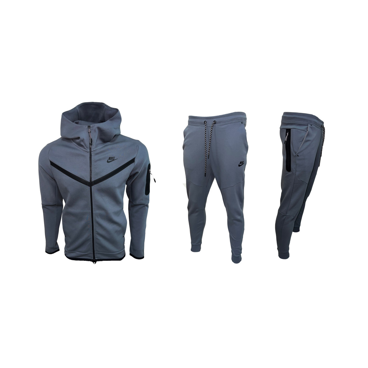 Мъжки спортен екип Nike Tracksuit Tech Fleece Black Top Model