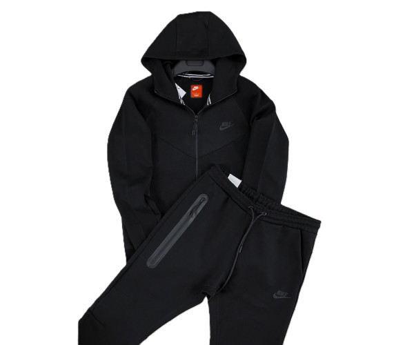  Мъжки спортен екип Nike Tracksuit Tech Fleece Black New model