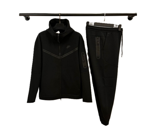  Мъжки спортен екип Nike Tracksuit Tech Fleece Black Top Model
