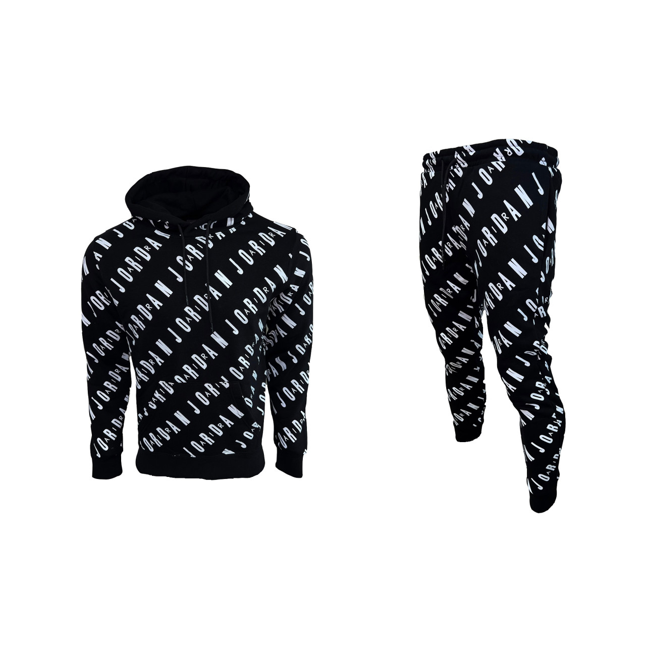 Nike JORDAN Multiple Logo Sweatshirt + Pants Black