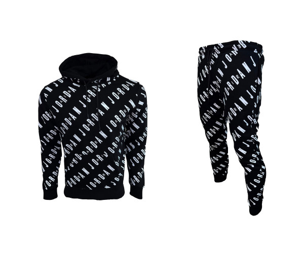Мъжки спортен екип Nike JORDAN Multiple Logo Sweatshirt + Pants Black
