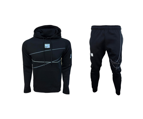 Мъжки спортен екип Nike Performance Sweatshirt + Pants Black