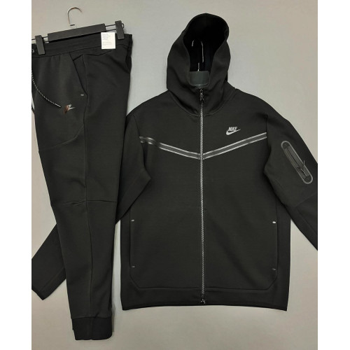  Nike Tracksuit Tech Fleece Black Top Model