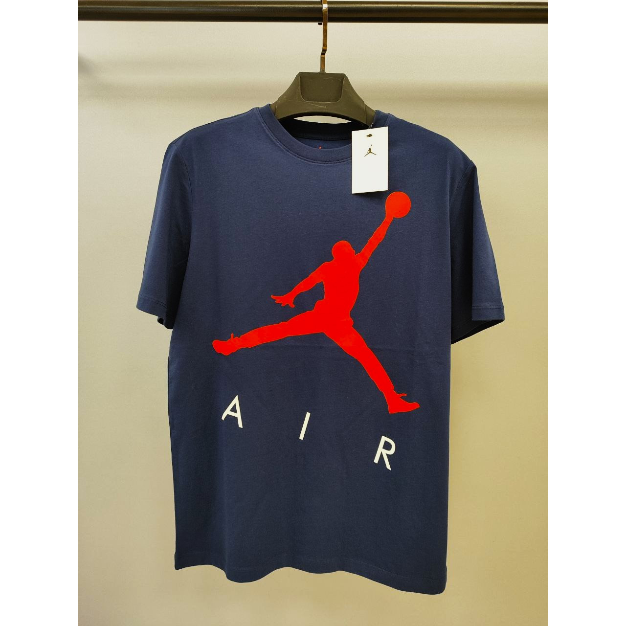 Мъжка спортна тениска Nike AIR Jordan T-shirt Parliament Blue Red