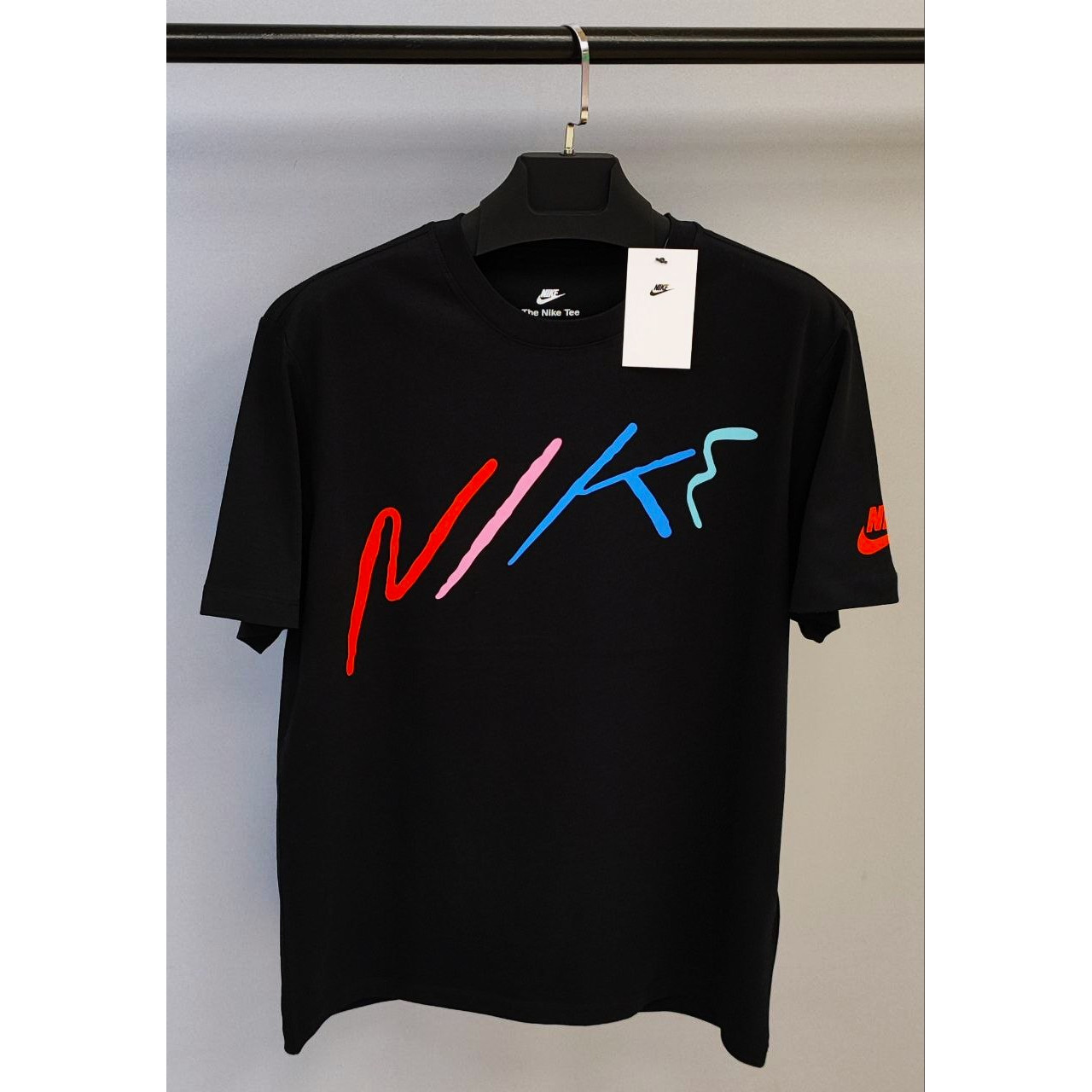 Nike 3 colors Logo T-shirt Black