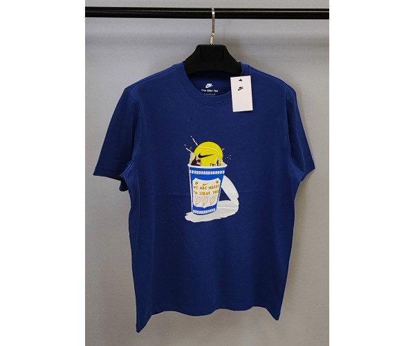 Мъжка спортна тениска Nike WE ARE HAPPY TO SERVE YOU T-shirt Parliament blue