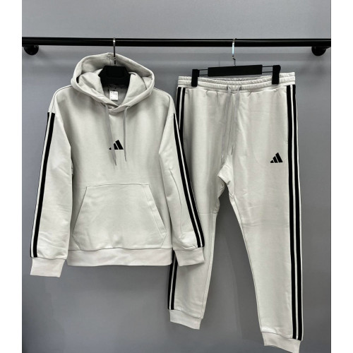 Мъжки спортен екип Adidas Sweatshirt + Pants Light Grey