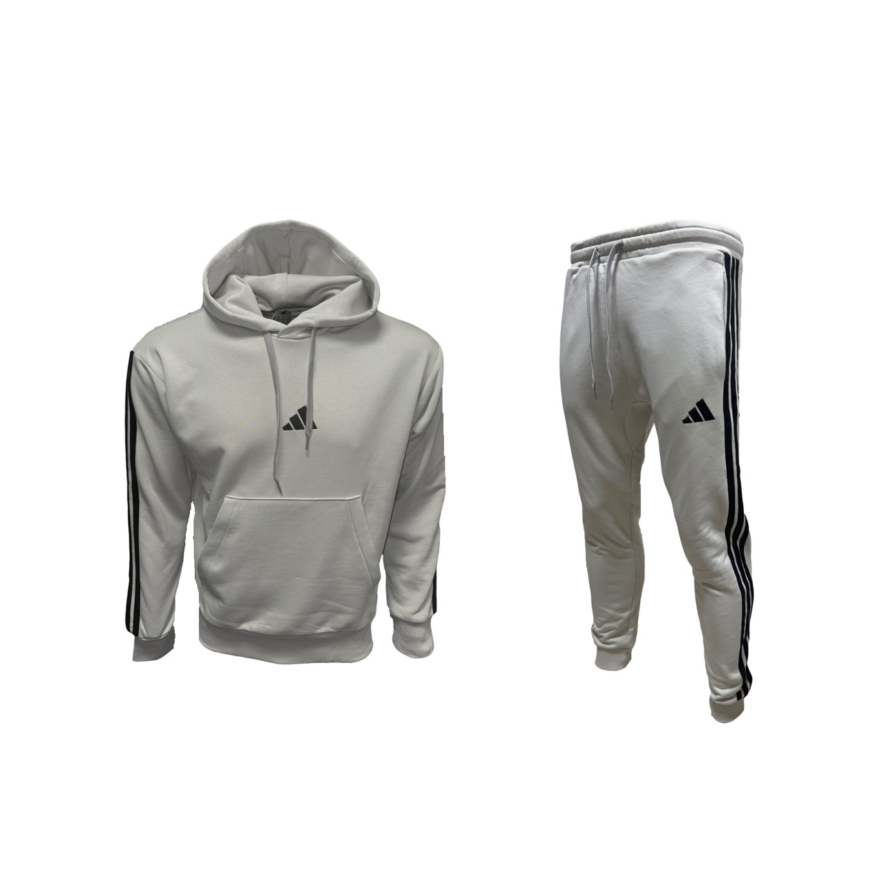 Мъжки спортен екип Adidas Sweatshirt + Pants Light Grey