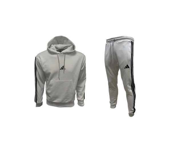 Мъжки спортен екип Adidas Sweatshirt + Pants Light Grey