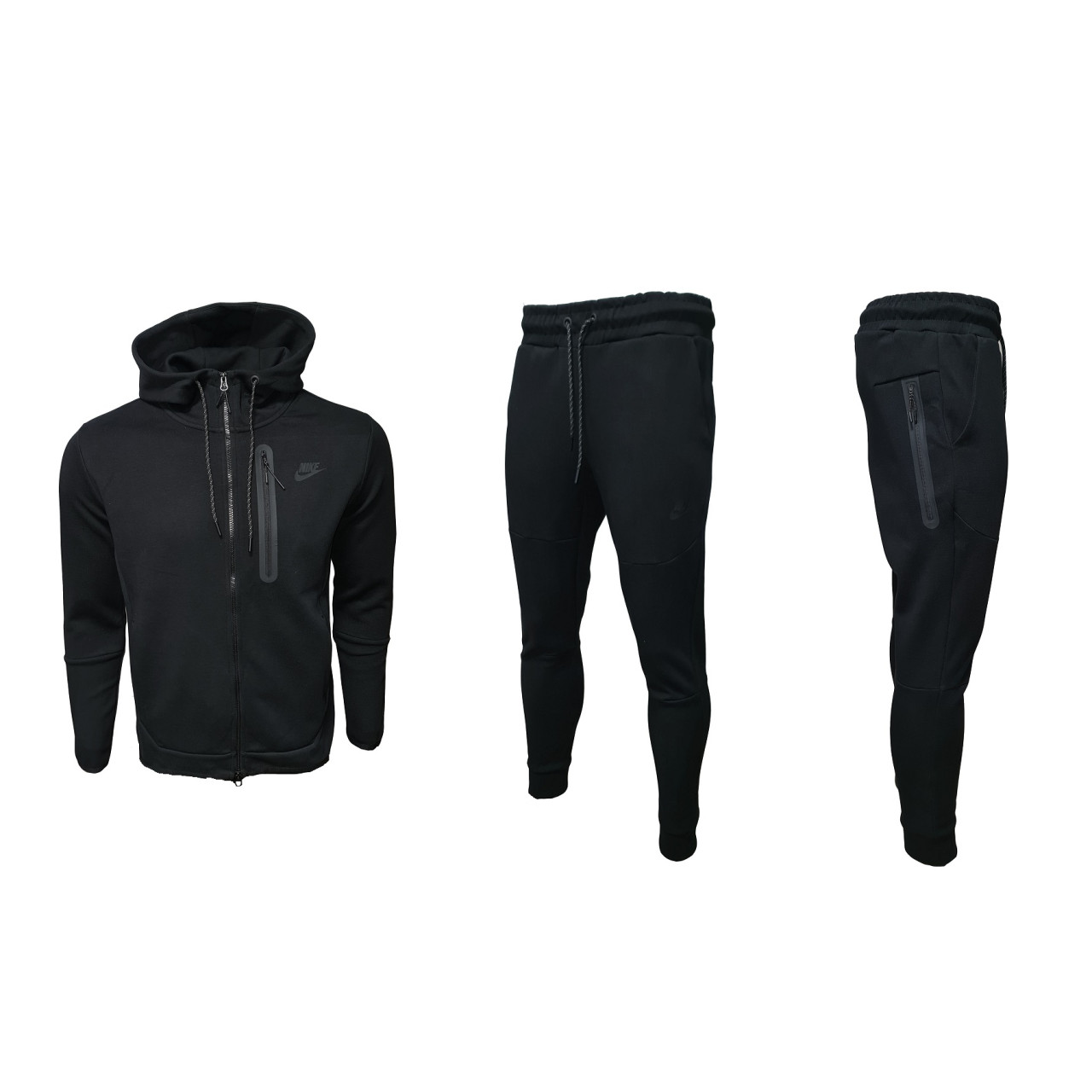  Nike Tracksuit Tech Fleece Front Pocket Black