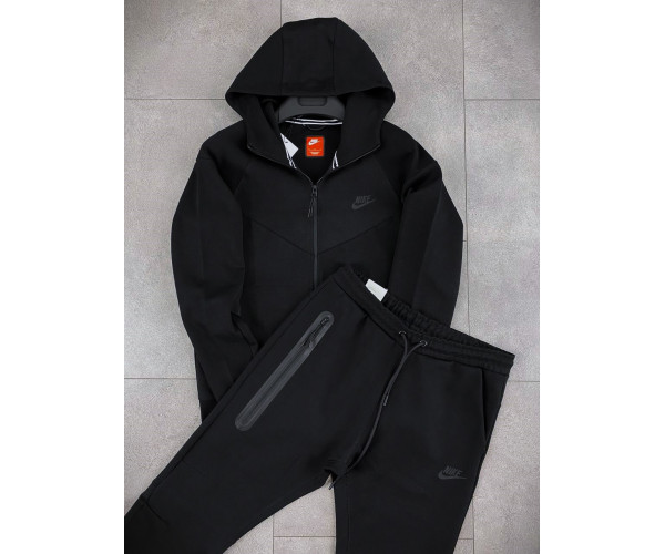  Мъжки спортен екип Nike Tracksuit Tech Fleece Black New model
