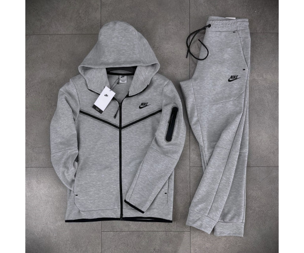  Мъжки спортен екип Nike Tracksuit Tech Fleece Light Grey