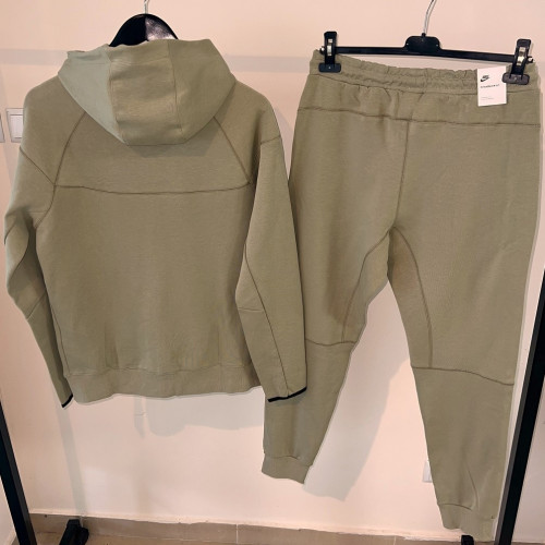  Мъжки спортен екип Nike Tracksuit Tech Fleece Green Beige