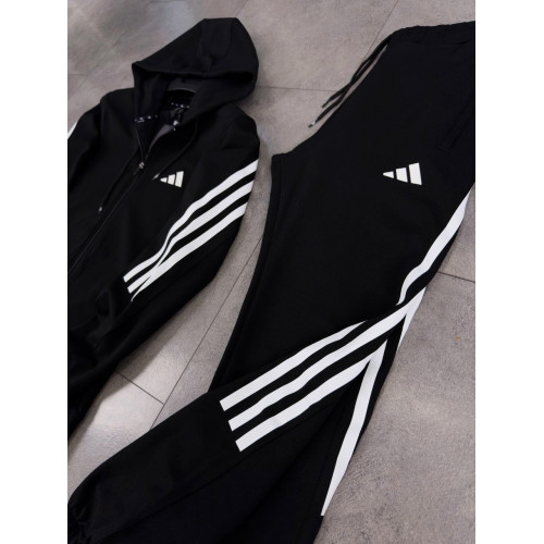 Мъжки спортен екип Adidas Tracksuit Black White