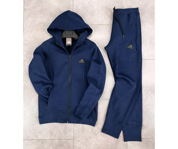 Мъжки спортен екип Adidas Tracksuit Dark Blue