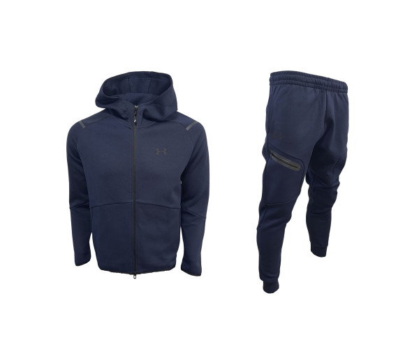 Мъжки екип Under Armour Tracksuit Dark Blue