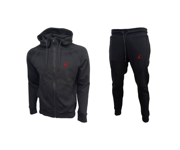 Мъжки екип Nike Tracksuit JORDAN Black Red