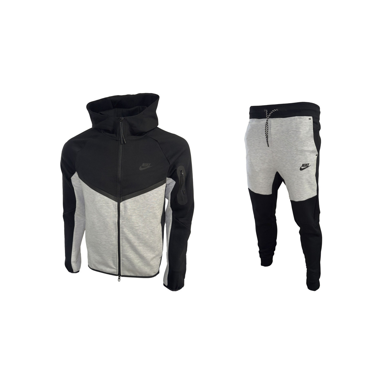 Мъжки спортен екип Nike Tech Fleece Black Light Grey Melanj